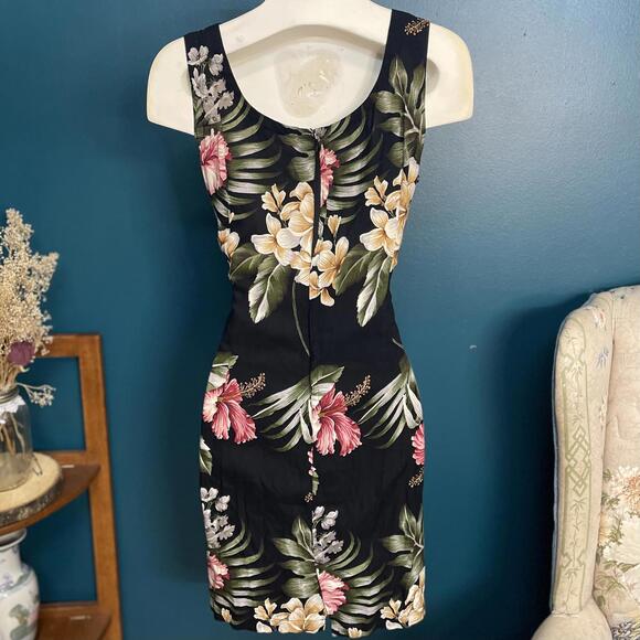 Vintage 1980s/90s MC Squared Floral Sleeveless Mini size M - Picture 3 of 6